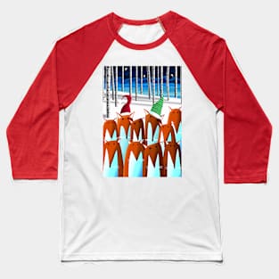 A Foxy Christmas Baseball T-Shirt